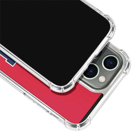 University of Mississippi Ole Miss Logo Red iPhone 13 Pro Max Clear Case